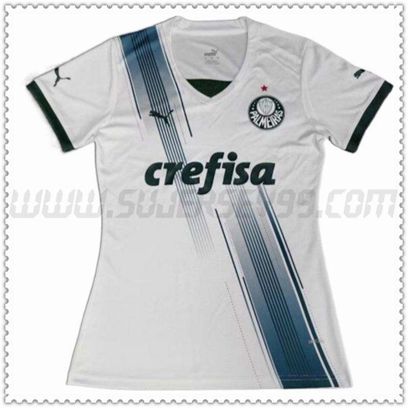 Segunda Camiseta Futbol Palmeiras Mujer 2023 2024