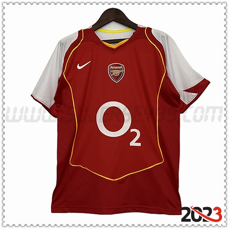 Primera Camiseta Futbol Arsenal Retro 2004/2005