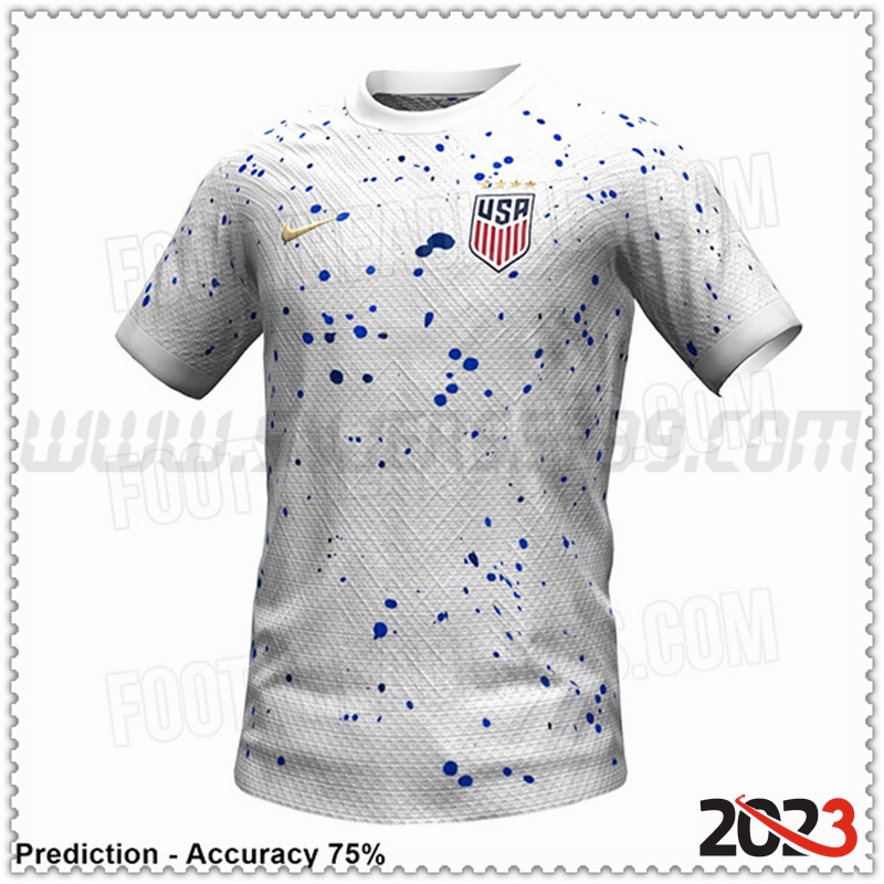 Primera Camiseta Equipo Estados Unidos Versión filtrada 2023 2024