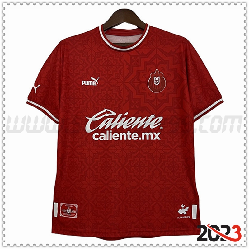Camiseta Futbol CD Guadalajara Rojo Edición 200 Aniversario