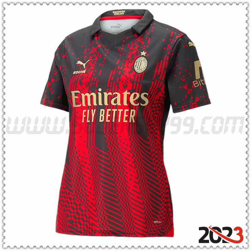 Camiseta Futbol AC Milan x KOCHE Cuatro Mujer 2022 2023