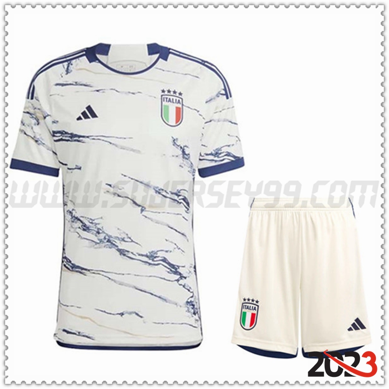 Segunda Equipacion del Italia + Pantalones Cortos 2023 2024