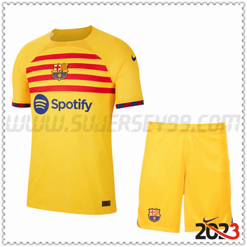 Equipacion del FC Barcelona Cuatro + Pantalones Cortos 2022 2023