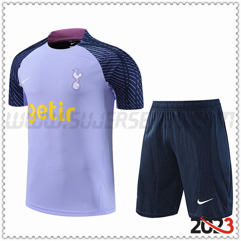 Camiseta Entrenamiento Tottenham Hotspur + Pantalones cortos Púrpura 2023 2024