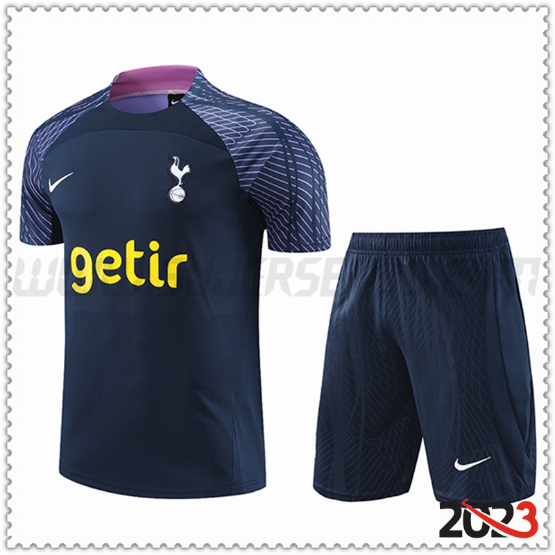 Camiseta Entrenamiento Tottenham Hotspur + Pantalones cortos Azul Marino 2023 2024