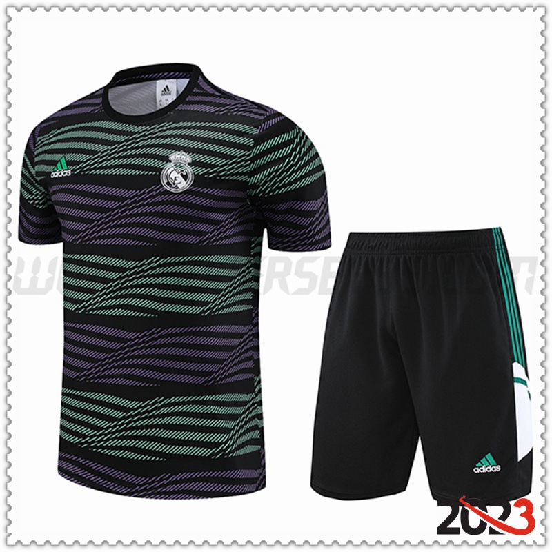 Camiseta Entrenamiento Real Madrid + Pantalones cortos Verde 2023 2024