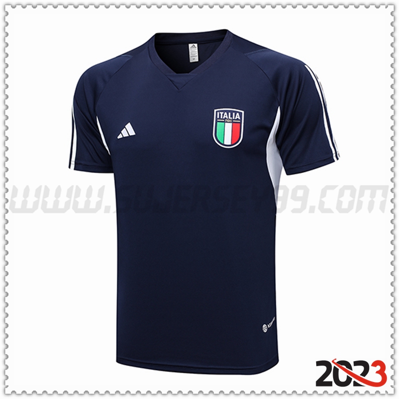 Polo Futbol Italia Azul Marino 2023 2024 -03