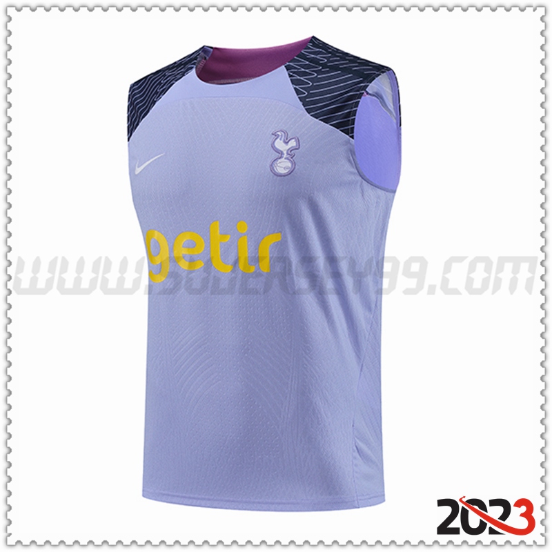 Camiseta Entrenamiento Sin Mangas Tottenham Hotspur Púrpura 2023 2024