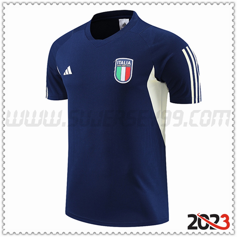 Camiseta Entrenamiento Italia Azul Marino 2023 2024