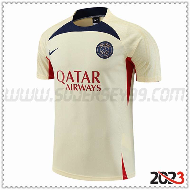 Camiseta Entrenamiento PSG Amarillo 2023 2024