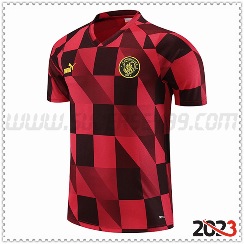Camiseta Entrenamiento Manchester City Rojo 2023 2024