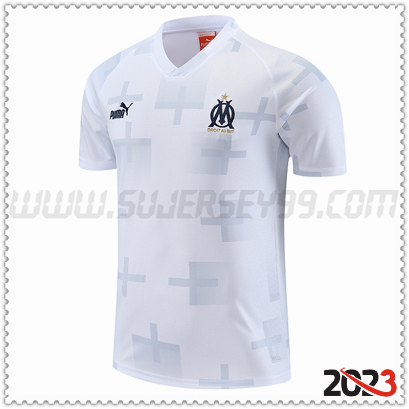 Camiseta Entrenamiento Marsella Blanco 2023 2024