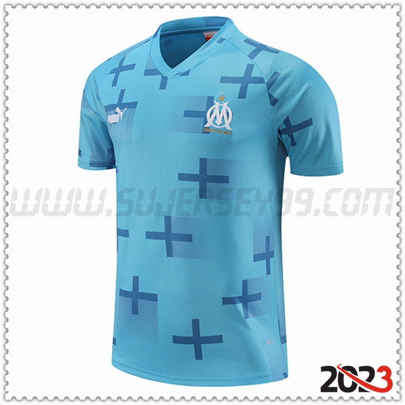 Camiseta Entrenamiento Marsella Azul claro 2023 2024