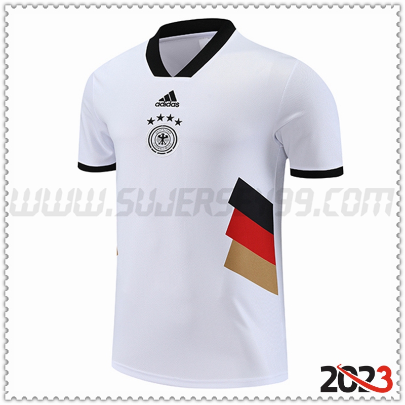 Camiseta Entrenamiento Alemania Blanco 2023 2024