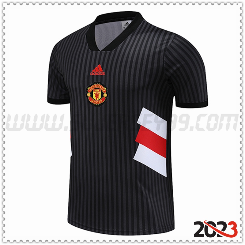 Camiseta Entrenamiento Manchester United Negro 2023 2024