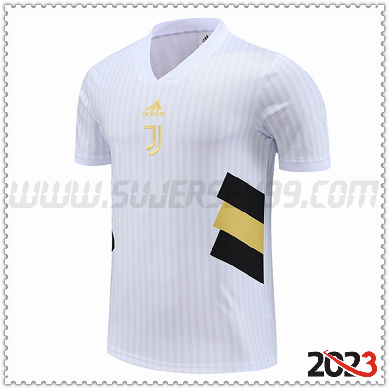 Camiseta Entrenamiento Juventus Blanco 2023 2024