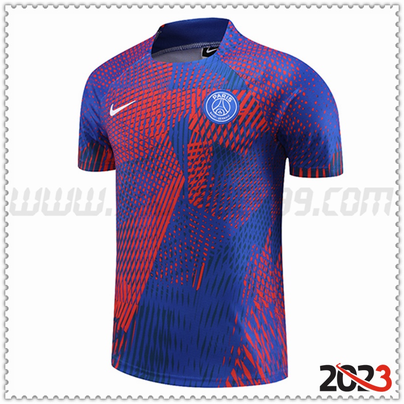 Camiseta Entrenamiento PSG Rojo/Azul 2023 2024