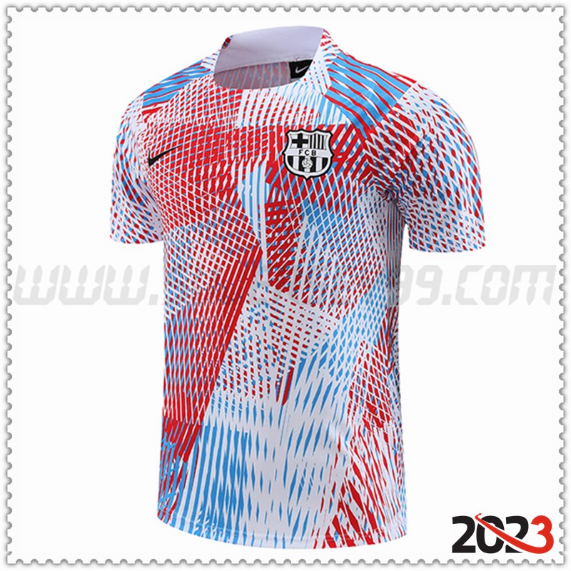 Camiseta Entrenamiento FC Barcelona Rojo/Azul/Blanco 2023 2024