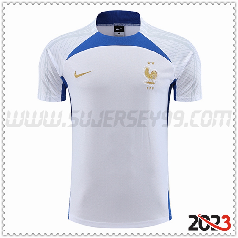 Camiseta Entrenamiento Francia Blanco 2023 2024