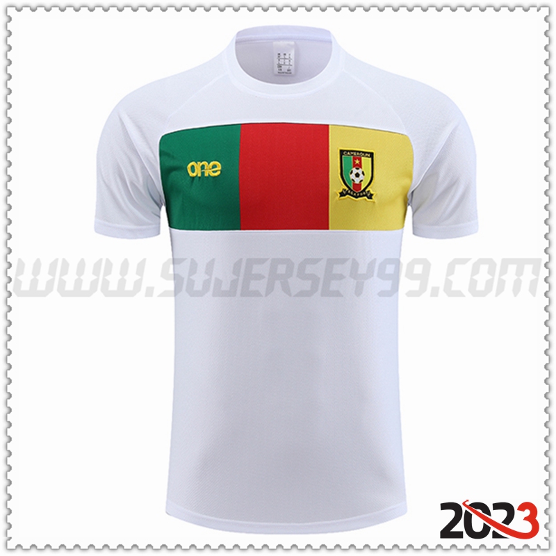 Camiseta Entrenamiento Camerún Blanco 2023 2024