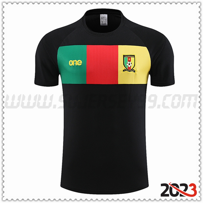 Camiseta Entrenamiento Camerún Negro 2023 2024