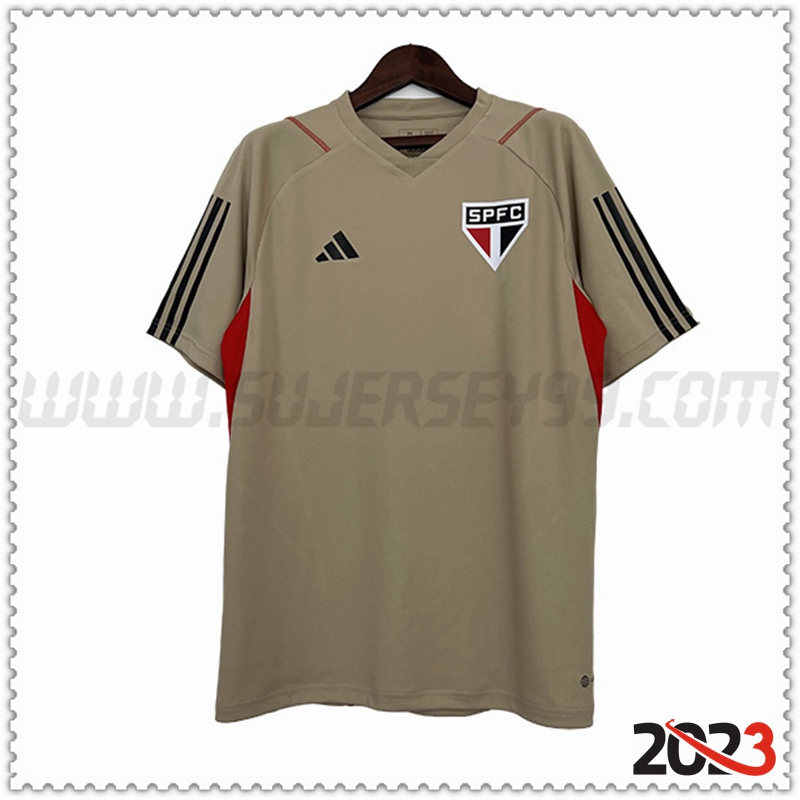 Camiseta Entrenamiento Sao Paulo FC Marrón 2023 2024