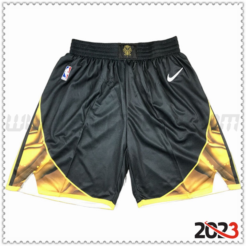 Pantalones cortos NBA Golden State Warriors Negro