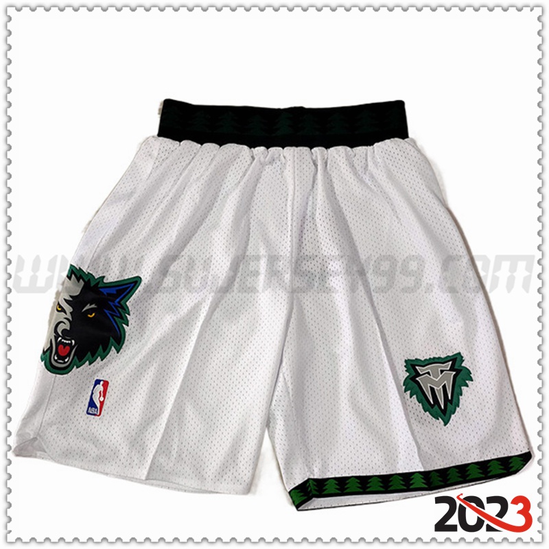 Pantalones cortos NBA Minnesota Timberwolves Blanco