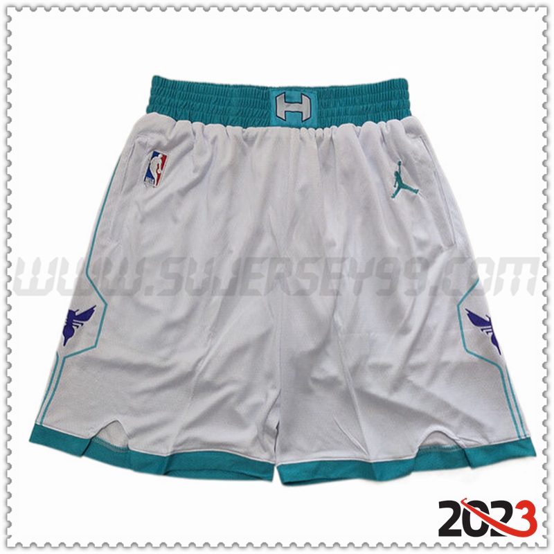 Pantalones cortos NBA Charlotte Hornets Blanco