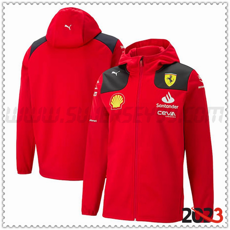 Chaqueta F1 Scuderia Ferrari Team Rojo 2023