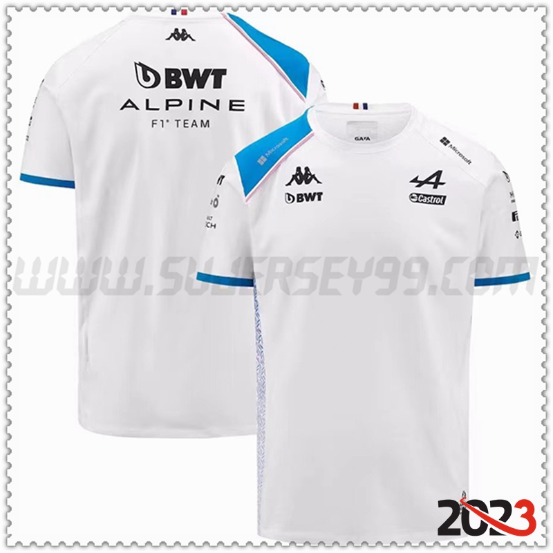 Camiseta F1 Alpine Racing Team Blanco 2023