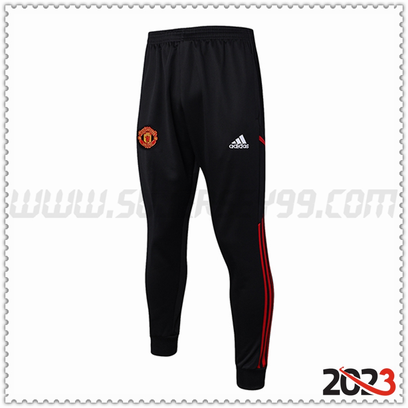 Pantalones Entrenamiento Manchester United Negro 2023 2024