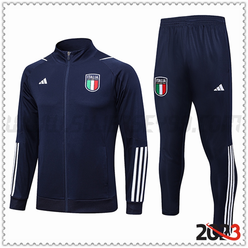 Chaqueta Chandal Futbol Italia Azul Marino 2023 2024