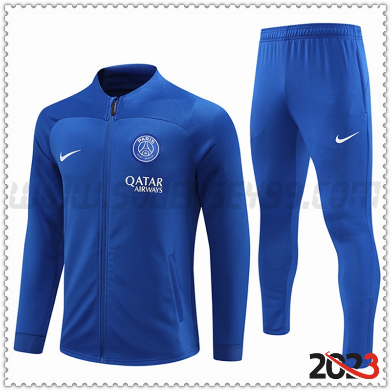 Chaqueta Chandal Futbol PSG Azul 2022/2023