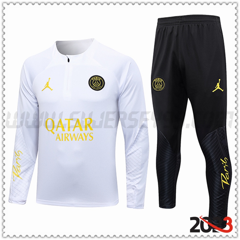 Chandal Futbol PSG Jordan Blanco 2023 2024