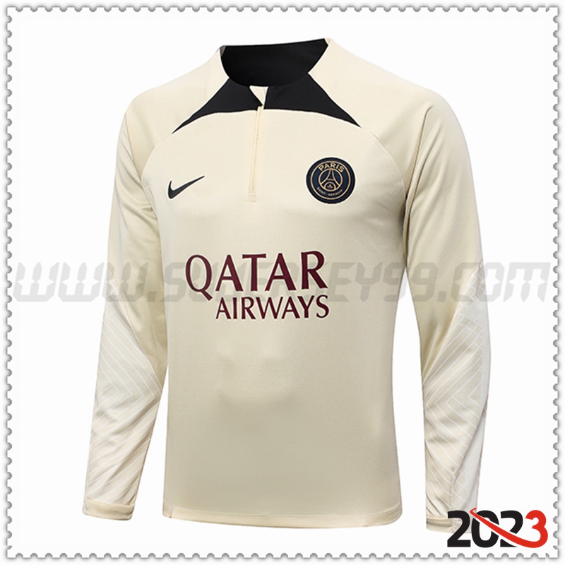 Sudadera Entrenamiento PSG Jordan Amarillo 2023 2024