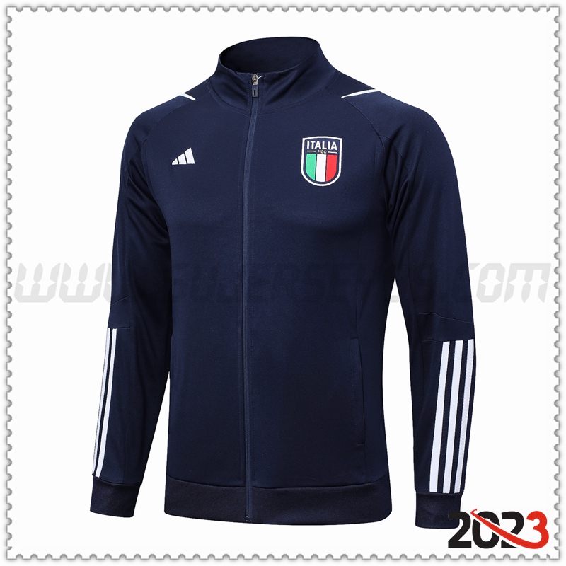 Chaqueta Futbol Italia Azul Marino 2023 2024