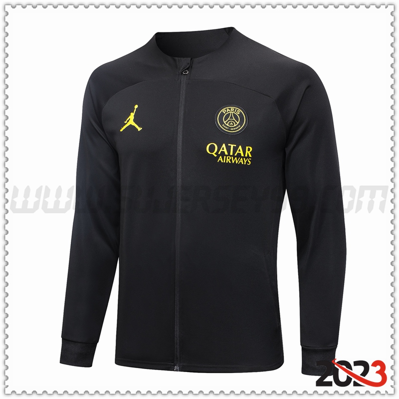 Chaqueta Futbol PSG Negro 2023 2024