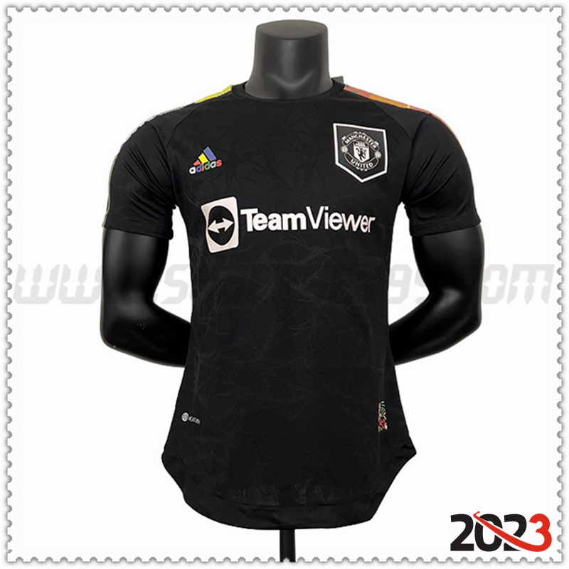 Camiseta Futbol Manchester United Negro Edición especial 2023 2024