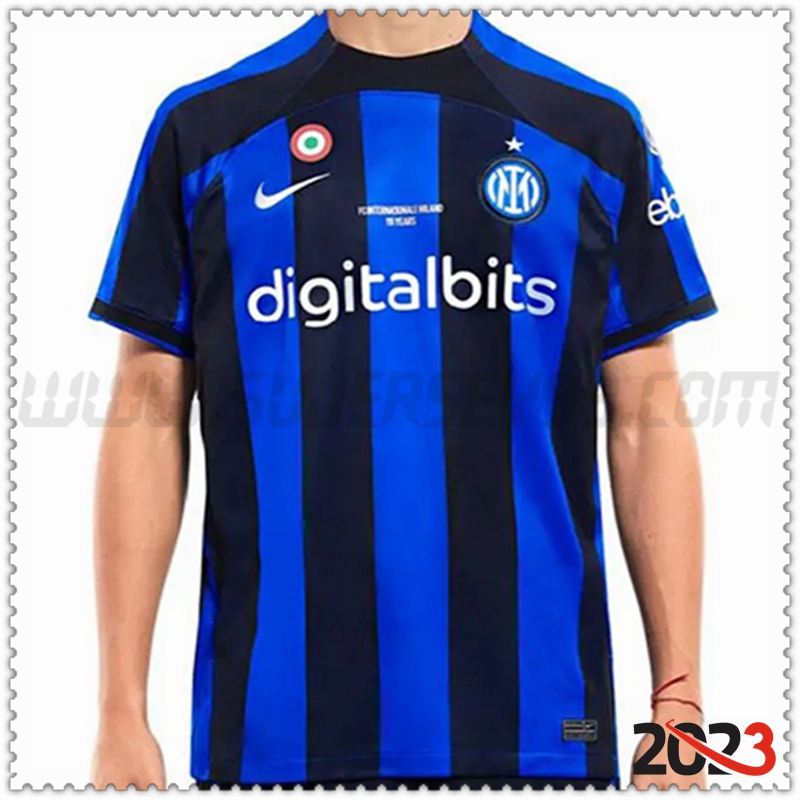 Primera Camiseta Futbol Inter Milan 115 Aniversario