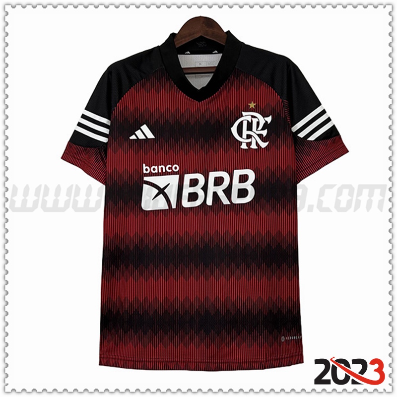 Camiseta Futbol Flamengo Negro Rojo Edición especial 2023 2024