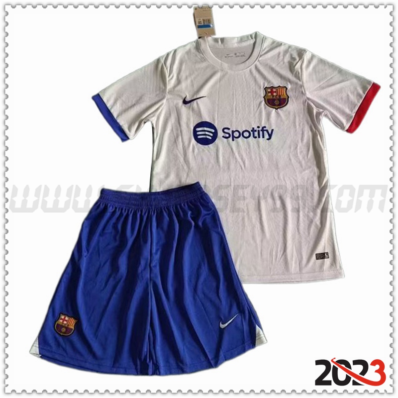 Segunda Equipacion del FC Barcelona Ninos Versión filtrada 2023 2024