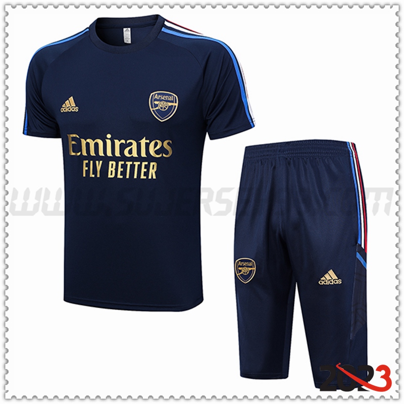 Camiseta Entrenamiento + Cortos Arsenal Azul marino 2023 2024