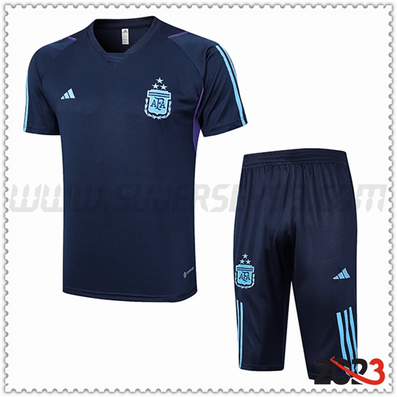 Camiseta Entrenamiento + Cortos Argentine Azul marino 2023 2024