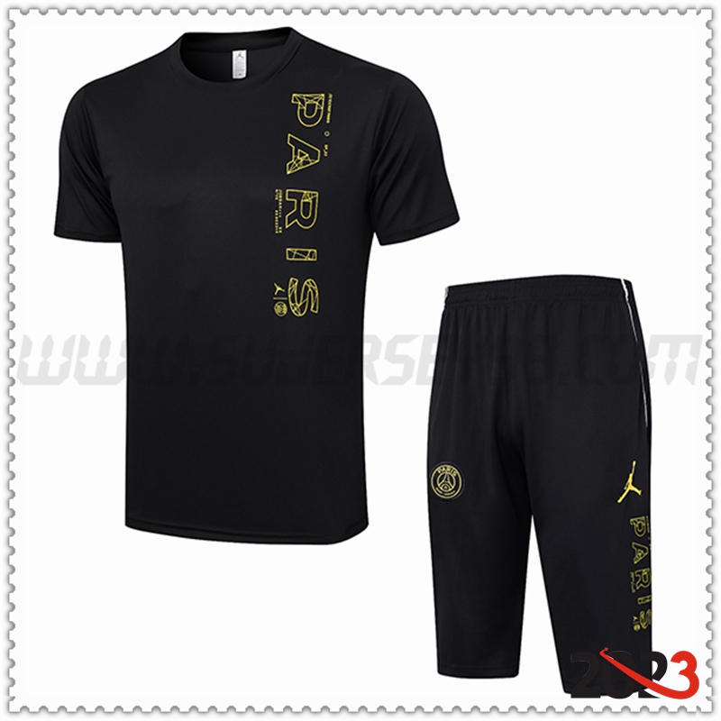 Camiseta Entrenamiento + Cortos PSG Jordan Blanco 2023 2024