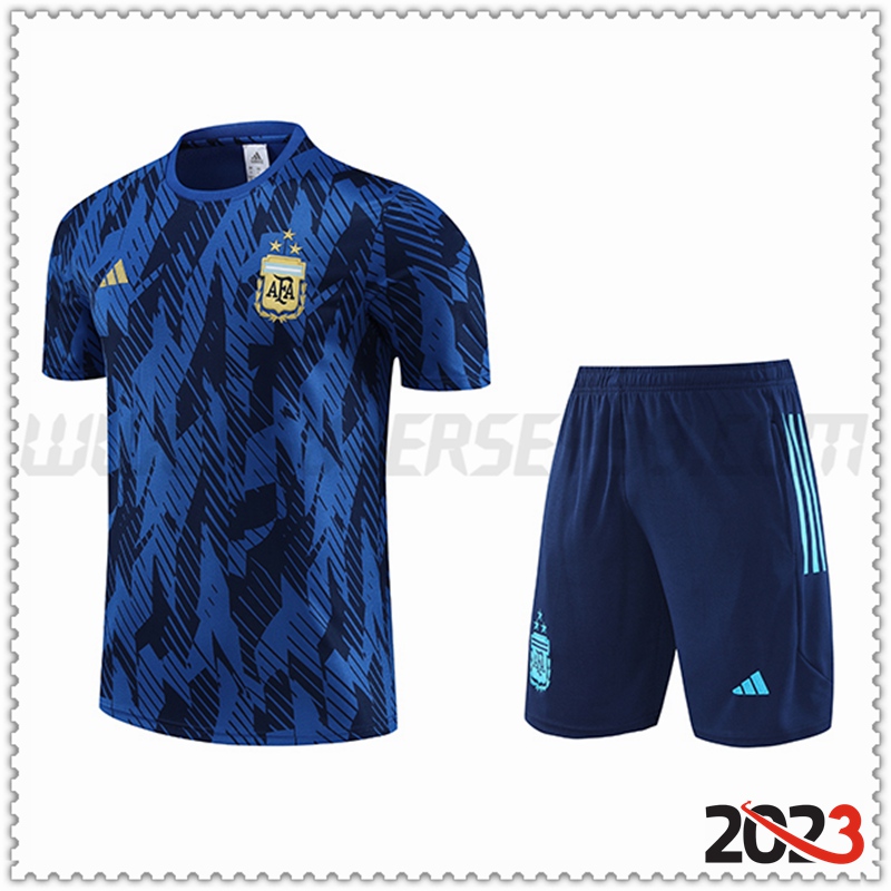 Camiseta Entrenamiento + Cortos Argentina Azul 2023 2024