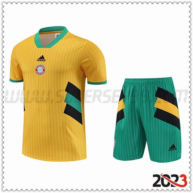 Camiseta Entrenamiento + Cortos Bayern Munich Amarillo 2023 2024