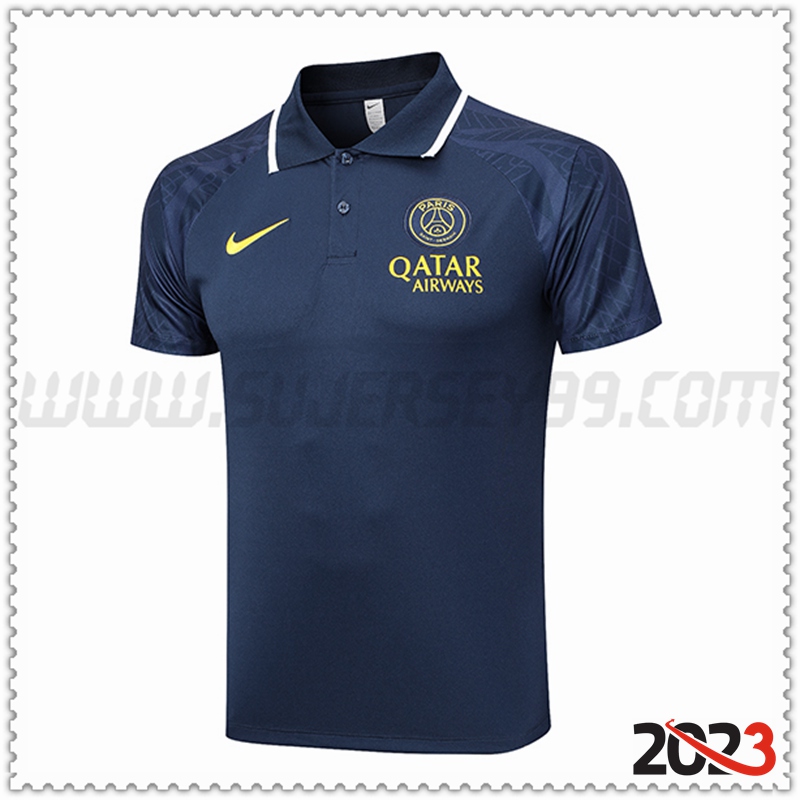 Camiseta Polo PSG Negro 2023 2024