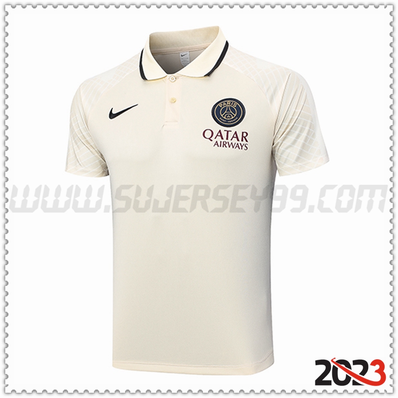 Camiseta Polo PSG Amarillo 2023 2024