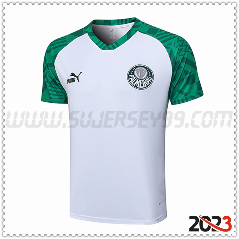 Camiseta Polo Palmeiras Blanco 2023 2024